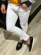 Load image into Gallery viewer, Heritage White Slim Fit Jeans
