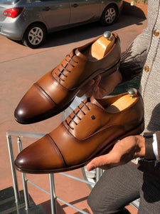 Marc Classic Tan Leather Shoes