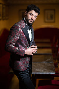 Special Edition Claret Red Slim fit Tuxedo