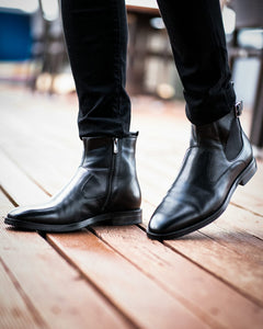 Logan Sardinelli Special Edition Buckle Detailed Calf Leather Boots