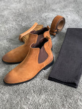 Load image into Gallery viewer, Chesterfield Specail Edition Suede Tan Leather Chelsea Boots
