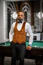 Load image into Gallery viewer, Jones Slim Fit Velvet Lapel White Orange Tuxedo
