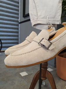 Ross Sardinelli Neolite Suede Beige Leather Shoes