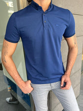 Load image into Gallery viewer, Benson Slim Fit Blue Polo Tees
