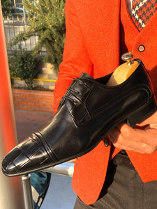 Sardinelli Classic Black Leather Shoes