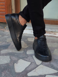Lucas Sardinelli Eva Sole Black Leather Shoes