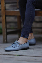 Load image into Gallery viewer, Luke Double Buckled Grey Detail Loafer
