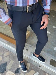 Lars Slim Fit Special Designed Dark Blue Pants