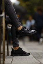 Load image into Gallery viewer, Leon Itlian Sole Black Sneakers
