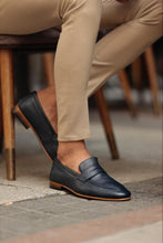 Load image into Gallery viewer, Ace Neolite Sole Blue Leather Loafer
