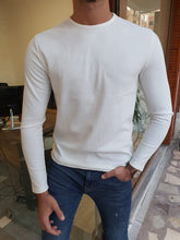 Load image into Gallery viewer, Blake SLim Fit White Sweater
