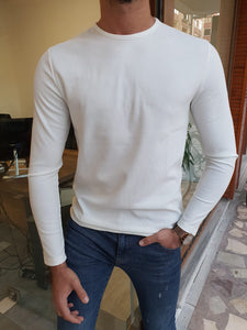 Blake SLim Fit White Sweater