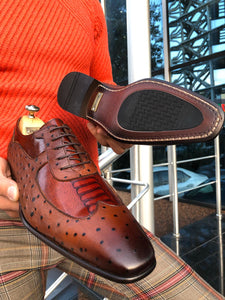 Special Edition Sardinelli Tan Classic Leather Shoes