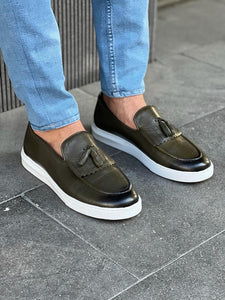 Benson Double Buckled Detail Khaki Eva Sole Casual Shoes