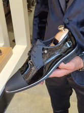 Load image into Gallery viewer, Sardinelli Laced up Patend Classic Black Leather Shoes
