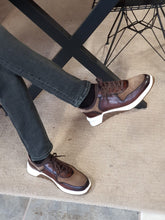 Load image into Gallery viewer, Ed Special Edition Brown Leather Laced Shoes
