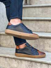 Load image into Gallery viewer, Benson Special Designed Dark Blue Sole Sneakers
