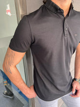 Load image into Gallery viewer, Benson Slim Fit Black Polo Tees
