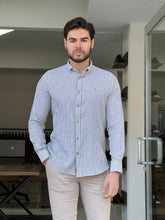 Load image into Gallery viewer, Fred Slim Fit Seersucker High Quality Khaki Shirt
