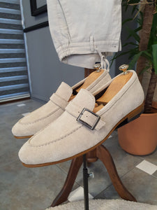 Ross Sardinelli Neolite Suede Beige Leather Shoes