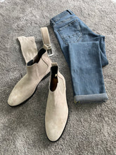Load image into Gallery viewer, Chesterfield Special Edition Suede Leather Stone Chelsea Boots
