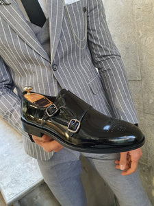 Evo Sardinelli Double Monk Leather Shoes