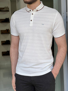 Fred Slim Fit High Quality White Polo Tees