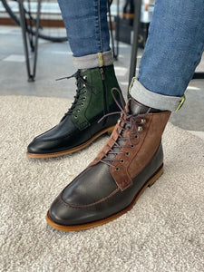 Grant Genuine Leather Brown Suede Boots