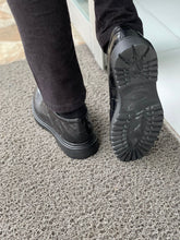 Load image into Gallery viewer, Carson Eva Sole Croc Leather Black Shoes
