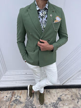 Load image into Gallery viewer, Cooper Slim Fit Green Linen Blazer
