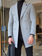 Load image into Gallery viewer, Mason Slim Fit Special Edition Double Breast Gray Woolen Coat ( Available in 4 Colors)
