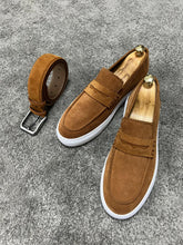 Load image into Gallery viewer, Brent Tan Men&#39;s Loafer
