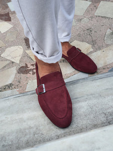 Chase Sardinelli Neolite Claret Red Suede Leather Shoes