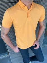 Load image into Gallery viewer, Benson Slim Fit Yellow Polo tees
