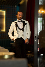 Load image into Gallery viewer, Larson Slim Fit White Tuxedo
