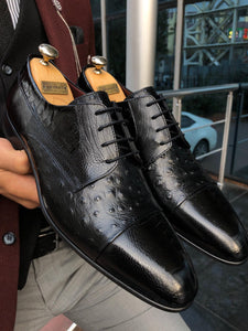 Special Edition Classic Black Leather Sardnelli Shoes