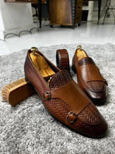 Load image into Gallery viewer, Madison Special Edition NeoLite Sole Double Buckled Tan Leather Loafer
