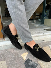 Load image into Gallery viewer, Morrison Special Designed Genuine Suede Black Leather Loafer
