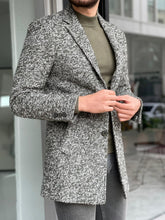 Load image into Gallery viewer, Reese Slim Fit Woolen Green Winter Coat
