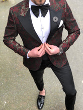 Load image into Gallery viewer, Abboud Claret Red Tuxedo Suit
