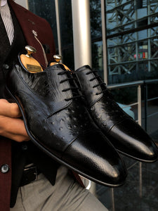 Special Edition Classic Black Leather Sardnelli Shoes
