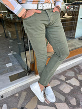 Load image into Gallery viewer, Lars Slim Fit Khaki Lycra Jeans
