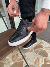 Load image into Gallery viewer, Reese Special Edition Eva Sole Lace-up Black Sneakers
