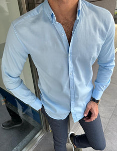 Benson Slim Fit Blue Italian Fit Shirt