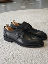 Load image into Gallery viewer, Ross Sardinelli Rubbe Sole Single Buckled Black Leather Shoes
