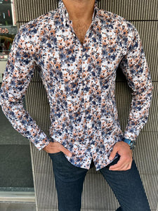 Benson Slim Fit Floral Patterned Shirt