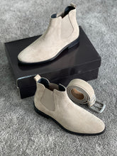 Load image into Gallery viewer, Efe Injected Leather Suede Beige Boots

