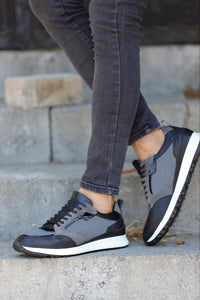 Luke Eva Sole Leather Grey Sneakers