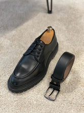 Load image into Gallery viewer, Shelton Special Edition Genuine Leather Eva Black Shoes
