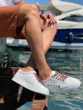 Load image into Gallery viewer, Morris Special Edition Custom Made White Leather Sneakers
